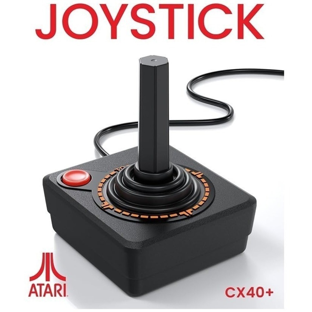 RichCo (Asia) Ltd. CX40+ Black Plastic Joystick Controller for Atari 2600 Games